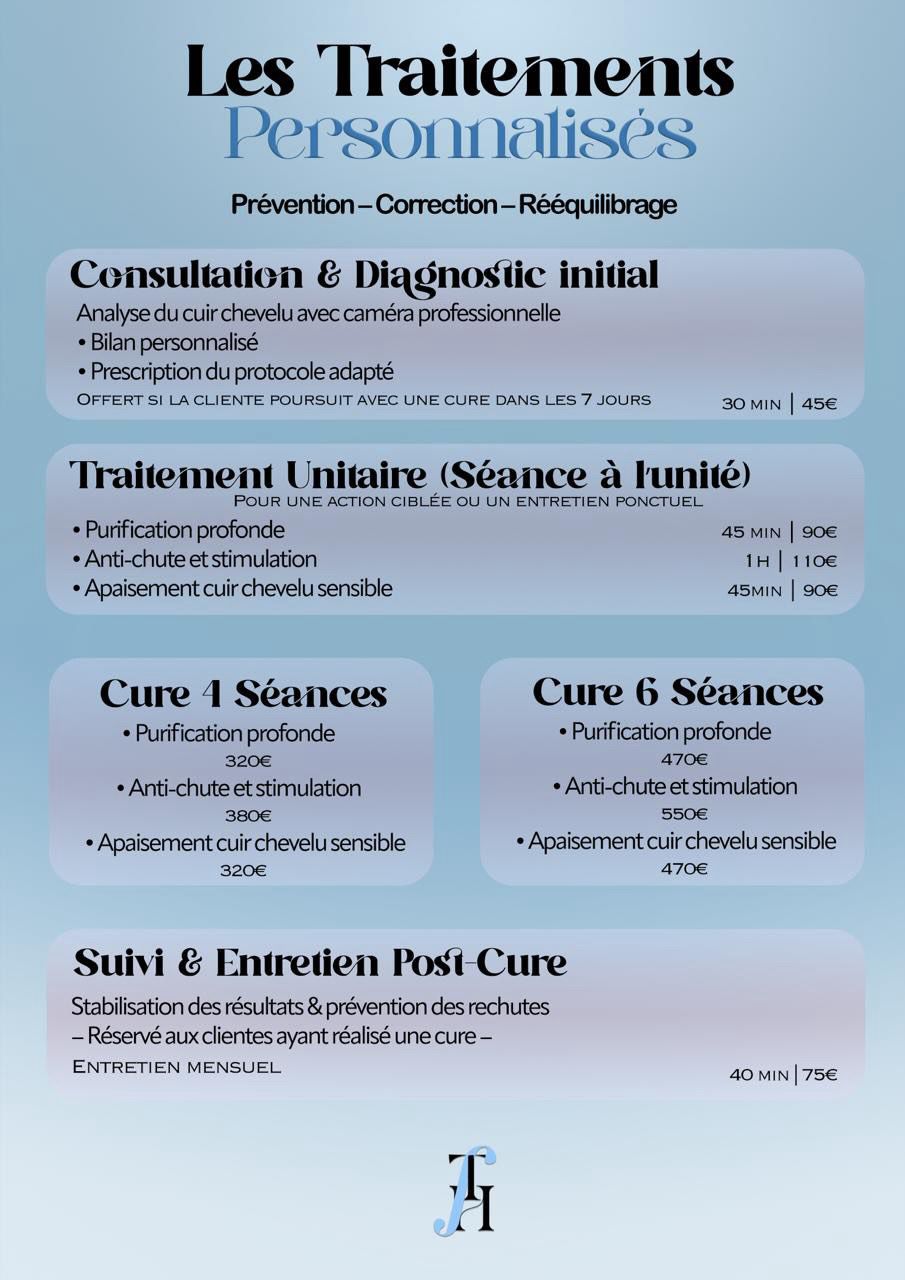 Traitements Personnalisés – Time For Hair